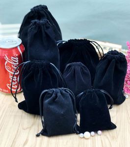 Low Moq Black Organic Cotton Drawstring <b>Bags</b> Wedding <b>Christmas</b> <b>Gift</b> Jewelry Packaging <b>Bags</b> - Product Image 5