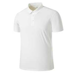 Polo à manches courtes unisexe en nylon 175g, infroissable, pour l'été, tenue de travail professionnelle, tissu tissé avec étiquette - Product Image 2