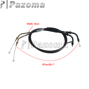 Reemplazo directo (1 par) Cable de acelerador Premium de motocicleta para <span class=keywords><strong>Kawasaki</strong></span> <span class=keywords><strong>VULCAN</strong></span> 900 <span class=keywords><strong>VN900</strong></span> <span class=keywords><strong>Classic</strong></span>/LT 2006-2018 - Product Image 6