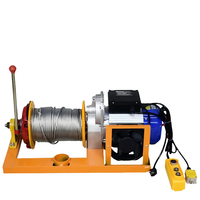 Treuil Électrique Portable pour Bateau, Nouveau Modèle avec Câble Métallique, Télécommande, Grue Pivotante Murale, Hauteur de Levage 120m, pour Garage Extérieur
