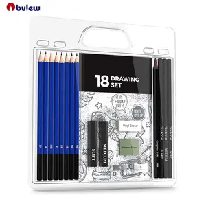 Bview Art Professional 18 Stück Artist Sketch Charcoal Pencil Set zum Skizzieren und Zeichnen
