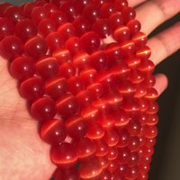 Nouvelles perles de pierre naturelle 4 6 8 10 12mm Jades Agates perles oeil de chat cristal perles en vrac pour la fabrication de bijoux accessoires de Bracelet à bricoler soi-même