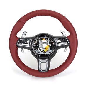 Volante Deportivo de Cuero Negro para Modelos Porsche Panamera Cayenne Macan 718 911 918 997 991 970 971 - Product Image 3