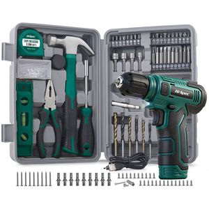 Juego de herramientas de taladro inalámbrico de 8V de 102 piezas Hi-Spec con puntas de destornillador y accesorios para reparaciones en el hogar. - Product Image 5