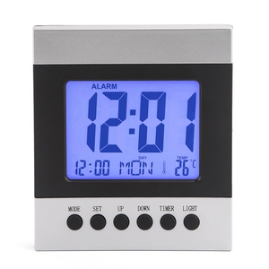 Thiết Kế Đơn Giản Âm Thanh Điều Khiển Đèn Nền Kỹ Thuật Số Bảng Hoặc Tường Đồng Hồ Báo Thức Với Bộ Đếm Thời Gian Lịch Tuần Nhiệt Độ Cho Bé Phòng - Product Image 1