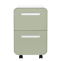 Armoire à dossiers à 2 tiroirs avec serrure à combinaison, entièrement assemblée sauf les roulettes, armoires à dossiers mobiles sous le bureau pour le bureau à domicile