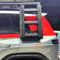 Pour BYD Eqution Leolard 8 / Denza D8 : Pièces tout-terrain, échelle latérale pliable, échelle de toit latérale en alliage d'aluminium, pièces d'échelle arrière