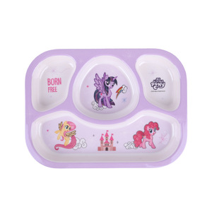 Wuhe My Little Pony Childrens Tableware Melamine Divided Plate With Cup And Spoon Set For Kids Dining - Product Image 2