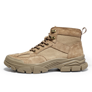 Botas de Senderismo de Cuero Genuino para Hombre, Profesionales, de Alta Calidad, Impermeables, Antideslizantes, para Escalar, para Todas las Estaciones, Invierno - Product Image 1