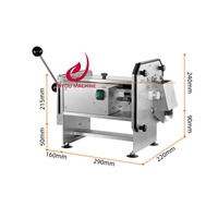 Commerciële groente- en fruit snijmachine, elektrische wortel-, aardappel- en uiensnijder, roestvrijstalen groenteblokjes snijmachine