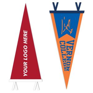 Banderines Triangulares Personalizados con Logotipo, Clásicos, para Clubes, Recuerdos, Banderas Promocionales de Fieltro para Eventos Deportivos Escolares - Product Image 1