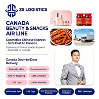 Ligne de fret aérien spéciale Chine-Canada pour snacks, cosmétiques, petits cadeaux, DDP porte-à-porte, dédouanement et suivi complet