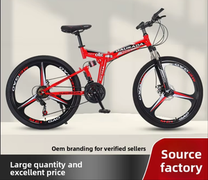 Bicicleta de Montaña Plegable <span class=keywords><strong>King</strong></span> Kong de <span class=keywords><strong>26</strong></span> Pulgadas con Cuadro de Acero al Carbono, Urbana, de Velocidad Variable, con Doble Freno de Disco y Horquilla de Suspensión de Doble Amortiguación - Product Image 3