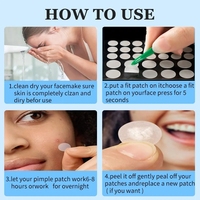 Patch hydrocolloïde invisible personnalisable pour boutons, soutien de l'acné, patchs nasaux et corporels