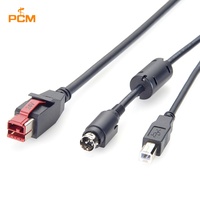 Câble répartiteur d'alimentation USB vers USB-B Hosiden 3 broches DIN 24V pour imprimante POS NCR RealPOS Hub USB alimenté