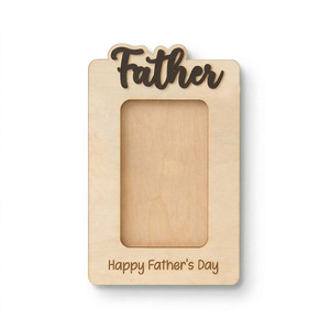<strong>Personalised</strong> Father's Day Photo Frame Fathers Day Photo Magnet Birthday Gift Frame Custom Name <strong>Wooden</strong> <strong>Sign</strong> - Product Image 1