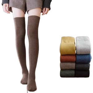 Women's Over The Knee Terry Socks Long Non Slip Thigh High Solid Color Autumn Winter Warm Casual Socks - Product Image 5