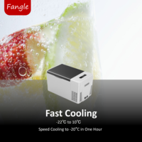 FC22-1 22L DC 12V 24V AC 100V-240V compresseur petit réfrigérateur congélateur de voiture portable à refroidissement rapide réfrigérateur avec displ numérique USB