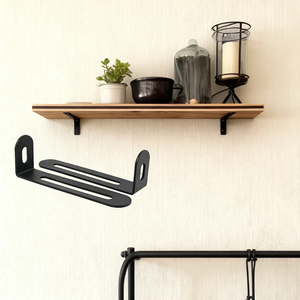 Soportes Triangulares Negros Ajustables para Muebles, Soportes Anti-Vuelco para Estanterías, Accesorios de Ferretería, Marca SSR - Product Image 6