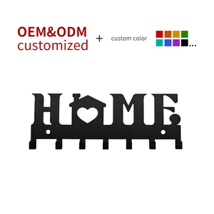 7-Khe Cắm Matte Màu Đen Không Thấm Nước Kim Loại Hiện Đại Linh Hoạt Di Động Mô Hình Trái Tim Tường Móc Tổ Chức Dính Tắm Vải Khăn Móc - Product Image 4