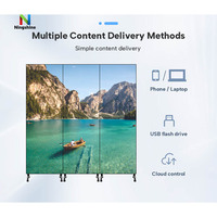 Écran d'affichage LED publicitaire mobile P1.8 P2 P2.5 avec Wi-Fi et USB pour centre commercial