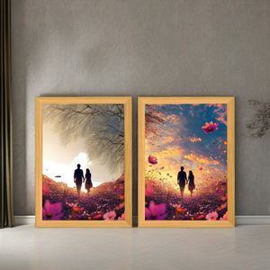 Customized Modern UV Printed Photo Display <strong>Frame</strong> with Creative <strong>Lighting</strong> Personalized Picture <strong>Frame</strong> for Flower Shadow <strong>Box</strong> - Product Image 3