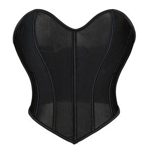 Top Tube <span class=keywords><strong>Femme</strong></span> Crop Top Mesh Corset Stretch <span class=keywords><strong>Sexy</strong></span> Sleeveless Cami Tops Summer Streetwear - Product Image 4