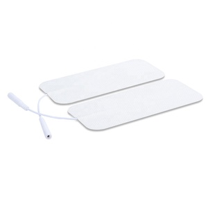 Uso domestico cuscinetti TENS Per terapia fisica elettrodi EMS con filo a treccia 2 pezzi Per confezione cuscinetti Per elettrodi in Gel conduttivo Non tessuto - Product Image 1