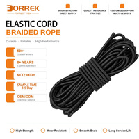 Cordon élastique de 4 mm, 5/32, noyau en latex naturel à 100 %, polyester de qualité marine, haute élasticité, pour kayak, bâche, extérieur, bobine en gros