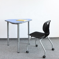 Vente en gros, meubles de salle de classe en bois, Table d'école et chaise en plastique