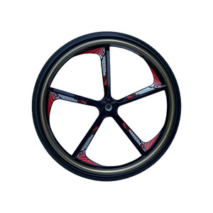 Ruedas Delanteras y Traseras para Silla de Ruedas Eléctrica de 24 Pulgadas x 1.75 cm, Aleación de Magnesio, para Asistencia de Movilidad - Product Image 3
