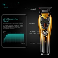 VGR668T – Nouvelle tondeuse rechargeable haut de gamme pour salon professionnel, affichage numérique, haute vitesse 8 000-11 000 tr/min