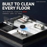 Pasokan Pabrik 2000pa 3-in-1 Robot Vacuum Cleaner Pintar Otomatis untuk Menyapu dan Mengepel Basah Kering dengan Giroskop
