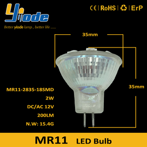 หลอดไฟสปอตไลท์ LED <span class=keywords><strong>LAPU</strong></span> DC/AC12V รุ่น Mini MR11 3000k 4000k 6000k 2W ปรับความสว่างได้ ใช้แทนหลอดฮาโลเจน 30W ขนาด 34 มม. สำหรับที่อยู่อาศัย - Product Image 5
