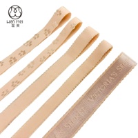 Vente en gros usine : Soutien-gorge en sergé de nylon brillant avec bretelles, dentelle picot, bande élastique jacquard et tissu peluche antidérapant