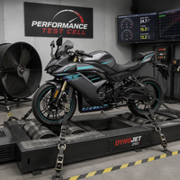Dynamomètre de châssis de moto de bureau à entraînement moteur, dynamomètre à courant de Foucault pour moto