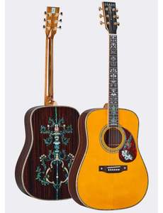 <span class=keywords><strong>Guitarra</strong></span> Acústica D26 de Alta Gama, Completamente Sólida, con Incrustaciones de Abulón, Hecha a Mano - Product Image 1