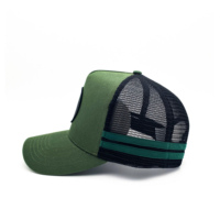 Chapeaux de camionneur personnalisés casquettes en maille patchs de broderie logo chapeaux Snapback adultes et enfants chapeaux de camionneur à rayures campagnardes