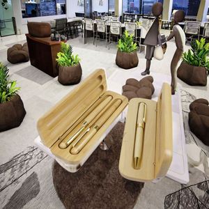 Nuevo Diseño de Bolígrafo de Bambú con Punta de 1.0 mm, Tinta Azul y Negra, Impresión UV, Portátil, para Oficina, Escuela, Escritura, Papelería, Negocios - Product Image 3