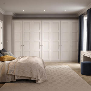 Armoire de chambre BALOM sur mesure pour toute la maison, unité d'angle en bois, penderie, placards, 7 portes pour vêtements - Product Image 2