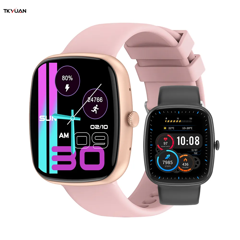 Đồng hồ thông minh tkyuan da Fit dafit Đồng hồ thông minh reloj inteligente thể dục thể thao chống nước HK9 T800 T900 Ultra 2 Smartwatch
