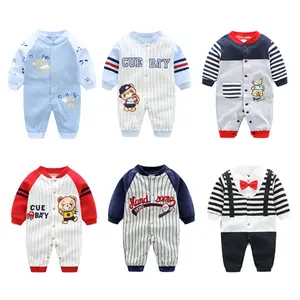 Vestiti del bambino appena nato all'ingrosso manica lunga vestito di natale bambino inverno carino pagliaccetto