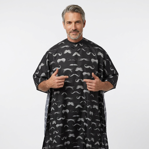 Nouvelle cape de barbier super-héros pour enfants, haute qualité, imperméable, motifs colorés amusants, col élastique réglable - Product Image 1