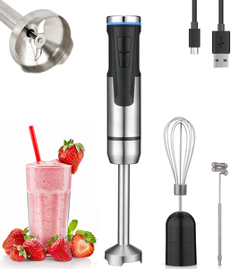 USB không dây tay máy xay sinh tố cho hộ gia đình sử dụng đa chức năng ngâm với Whisk và sữa Frother cho súp và sinh tố trộn - Product Image 1