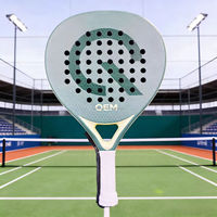 Raquettes de padel de sport en plein air en forme de diamant, nouveau design, fibre de carbone, équilibrées 360 mm, durables, 3K 12K 18K, mousse EVA