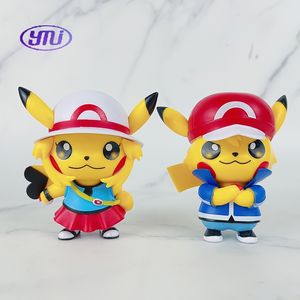 Juego de 6 Figuras de Acción de <span class=keywords><strong>Anime</strong></span> de PVC al por Mayor, Juguete de Dibujos Animados, <span class=keywords><strong>Serie</strong></span> de <span class=keywords><strong>Cosplay</strong></span> de Pikachu Super Saiyan - Product Image 6