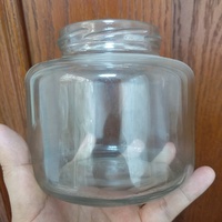 Family Size Round Glass Jam Jars with 62 MM Metal Lug Lid