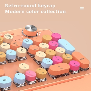 Mofii GEEZER G7 107 Phím Chính Hãng Không Dây Ba Chế Độ Bàn Phím Cơ Tròn Retro - Product Image 2