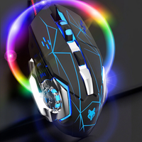 Ajazz Mouse Gaming Mekanis Berkabel USB RGB Backlit 6 Tombol 1 Roller Ergonomis Tangan Kanan untuk Pc Laptop