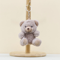 Mini 11cm ours en peluche moelleux jouets en peluche porte-clés pendentif poupée douce ours personnalisé animal en peluche pour sac décorations cadeau de Promotion